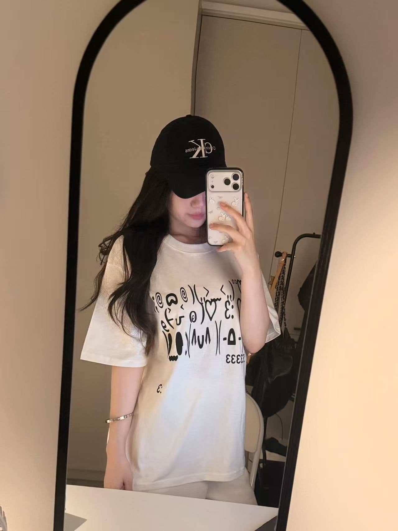 새로운 생방송 품질 이후 패키지 칼라 반팔 티셔츠 표현 프린트 맨위 상세 이미지 4