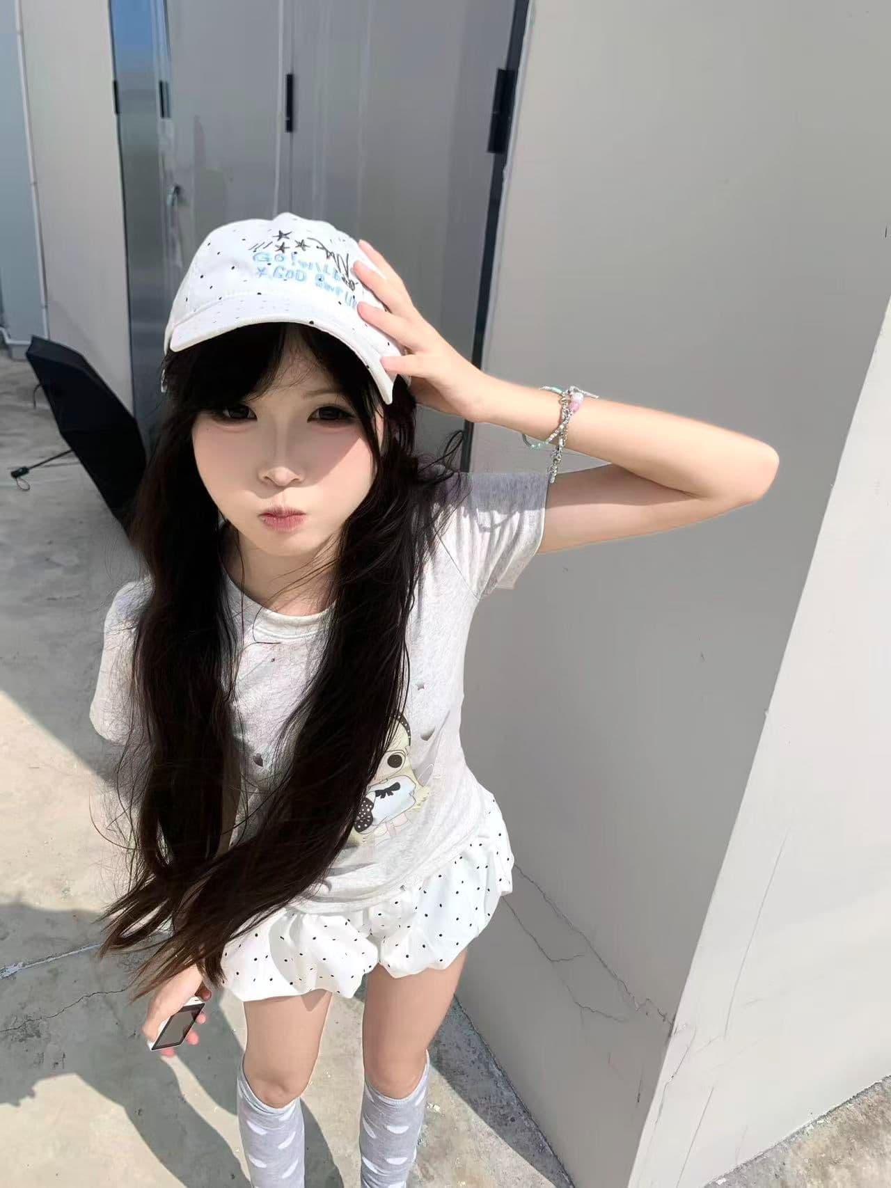 새로운 출처 생방송 품질 이후 패키지 칼라 높은 탄력성 몸매 가꾸기 만화 소녀 이미지 3