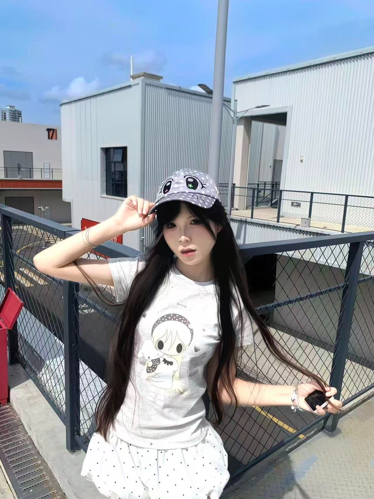 새로운 출처 생방송 품질 이후 패키지 칼라 높은 탄력성 몸매 가꾸기 만화 소녀 상세 이미지 5