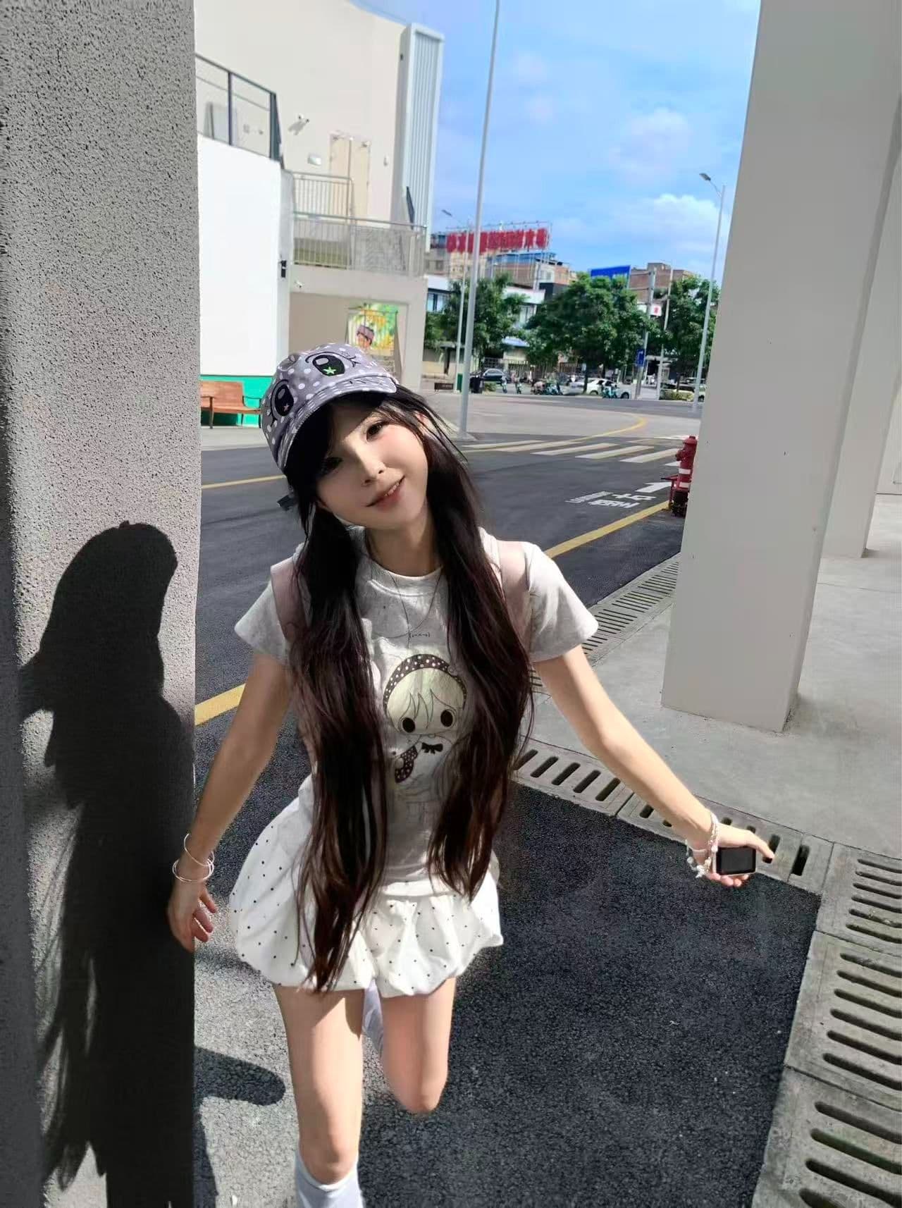 새로운 출처 생방송 품질 이후 패키지 칼라 높은 탄력성 몸매 가꾸기 만화 소녀 상세 이미지 7