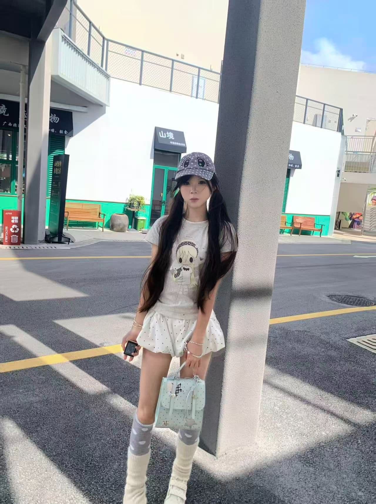 새로운 출처 생방송 품질 이후 패키지 칼라 높은 탄력성 몸매 가꾸기 만화 소녀 상세 이미지 8
