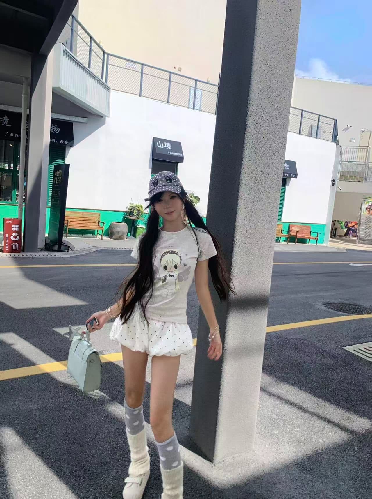 새로운 출처 생방송 품질 이후 패키지 칼라 높은 탄력성 몸매 가꾸기 만화 소녀 상세 이미지 9