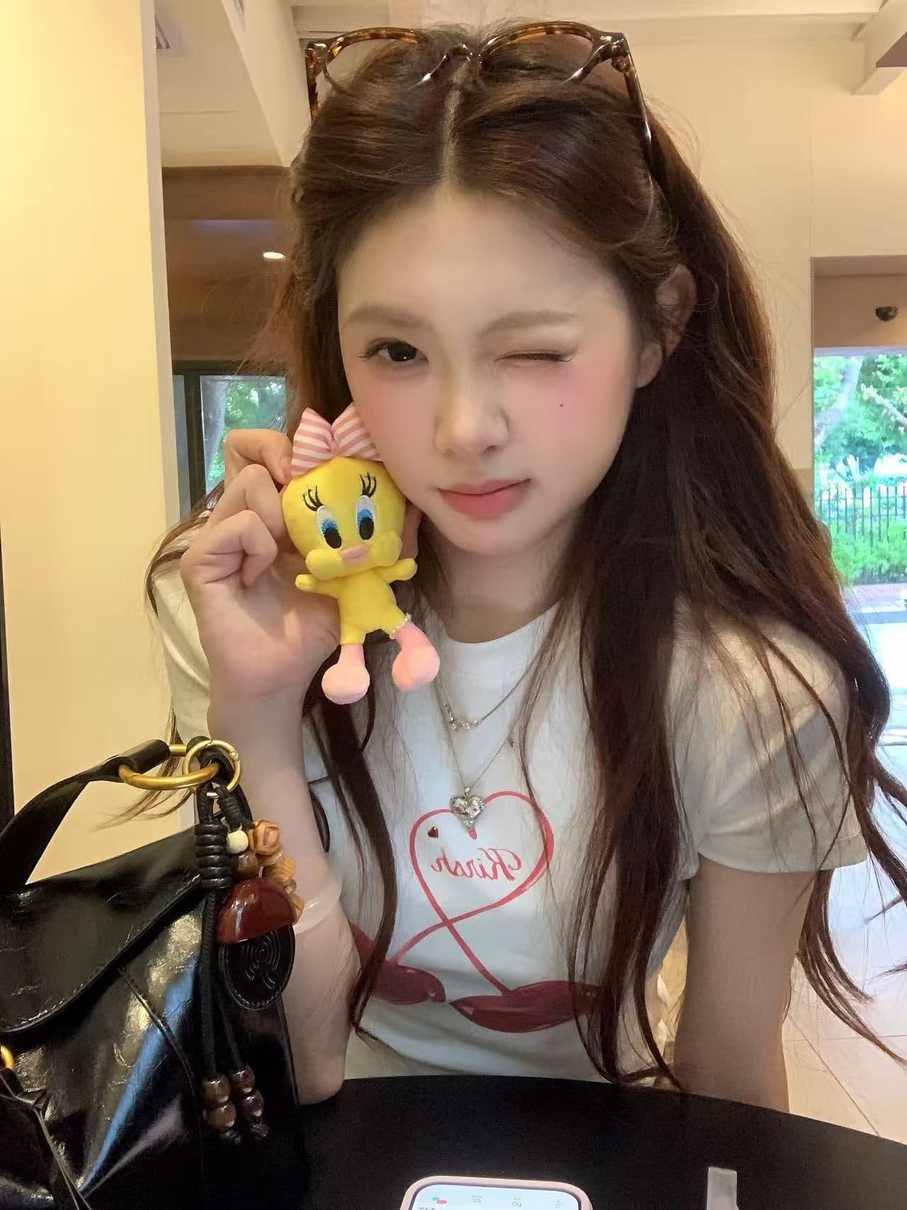 새로운 출처 생방송 품질 이후 패키지 칼라 높은 탄력성 몸매 가꾸기 체리 프린트 상세 이미지 2