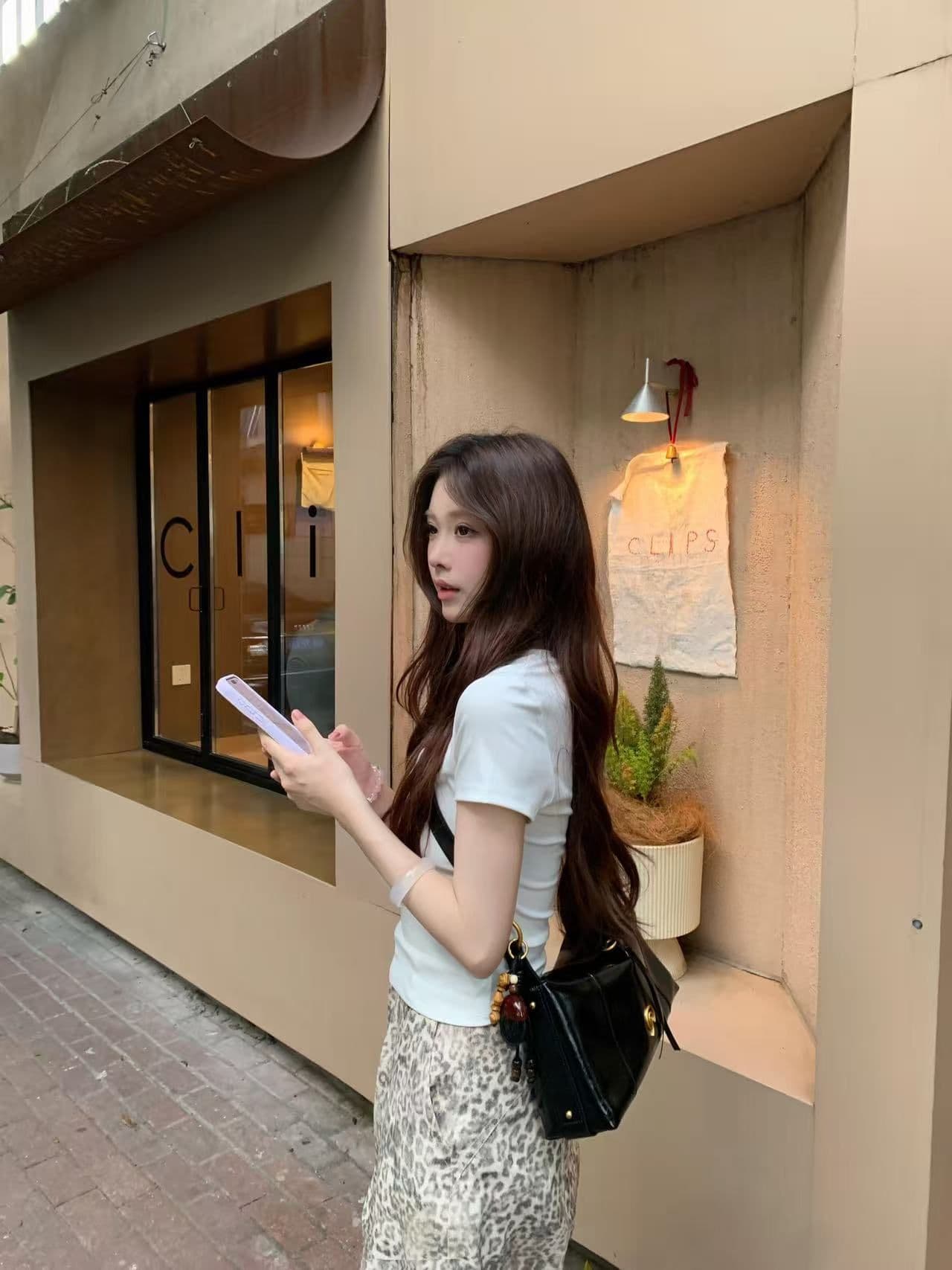새로운 출처 생방송 품질 이후 패키지 칼라 높은 탄력성 몸매 가꾸기 체리 프린트 상세 이미지 11