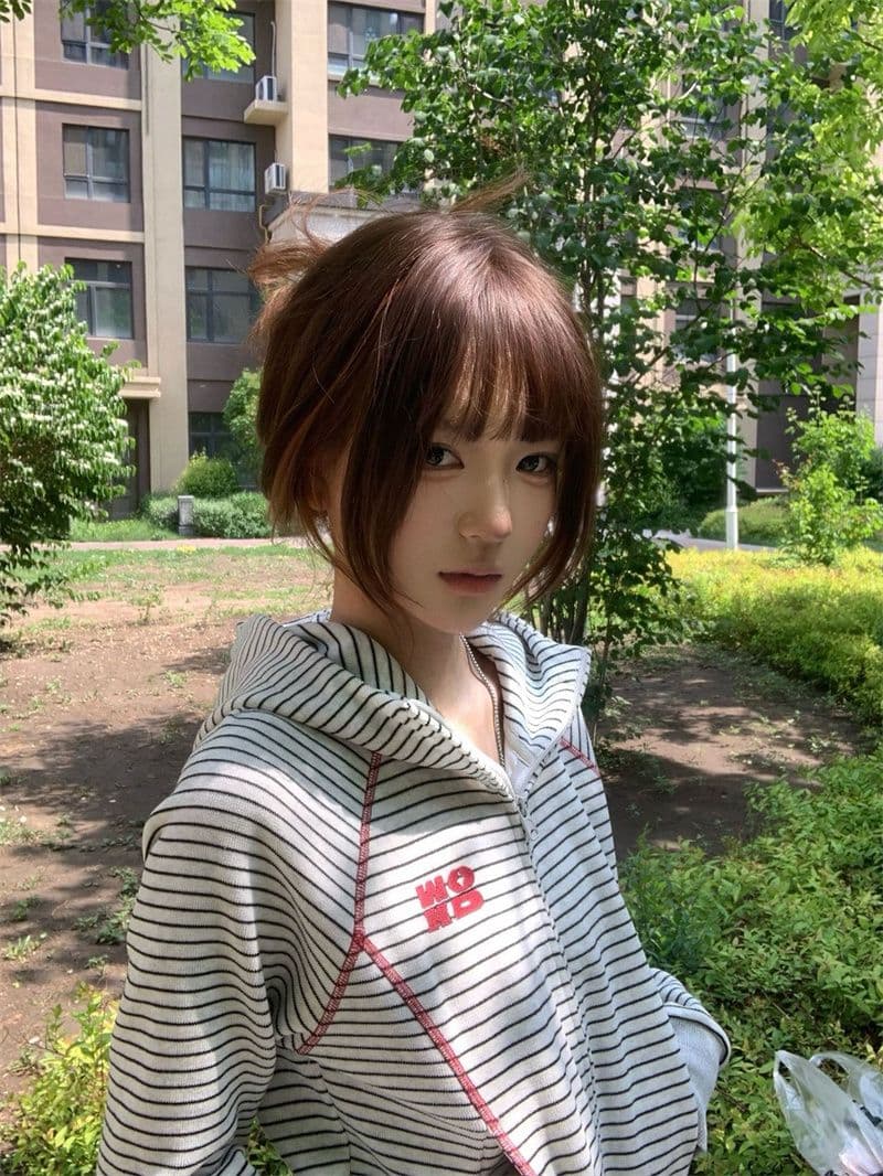 새로운 얇은 스타일 좋은 품질 원본 솜씨 지퍼 재킷 후드티 여성 상세 이미지 6