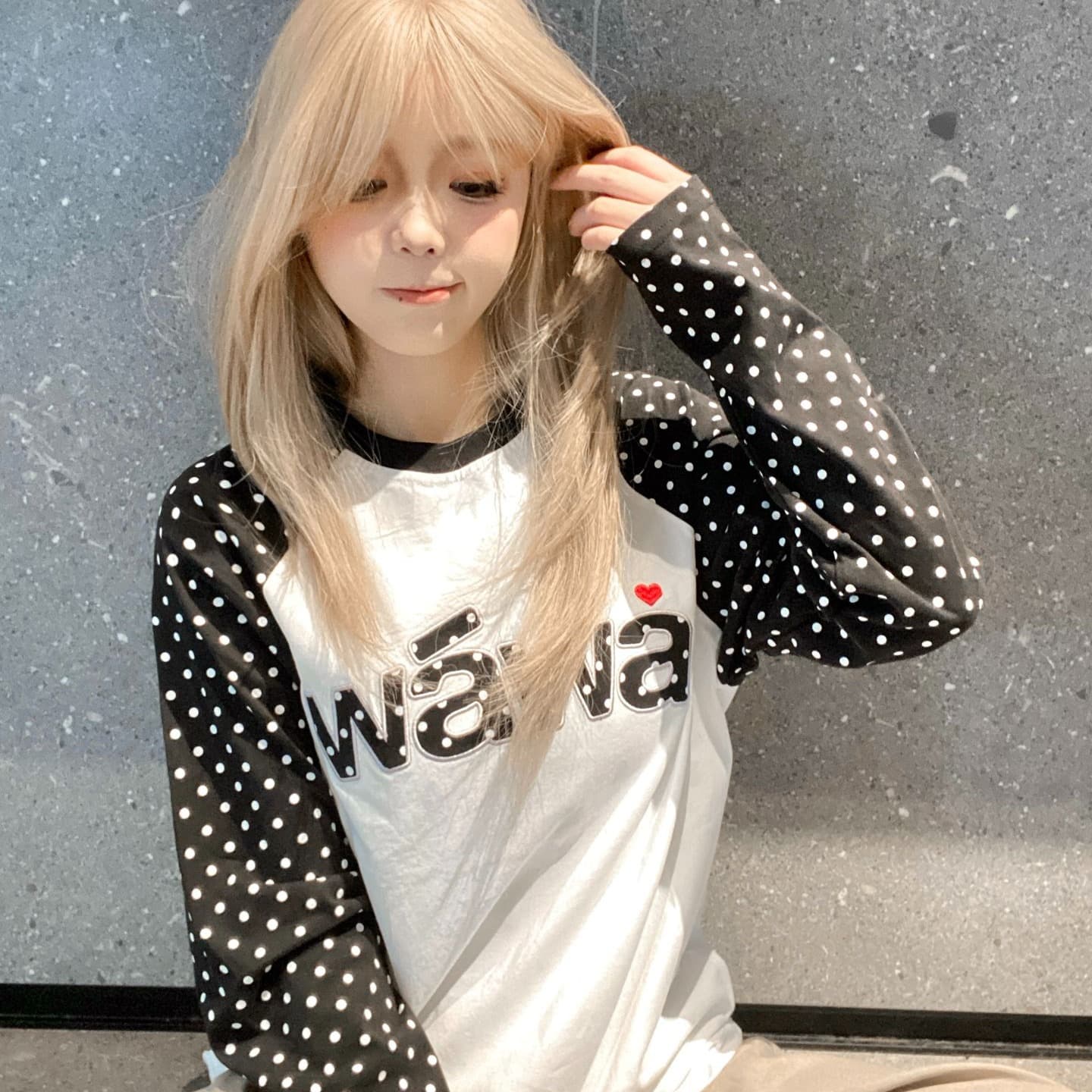 새로운 패치 자수 네리 가게 천 긴팔 티셔츠 여성 이미지 5