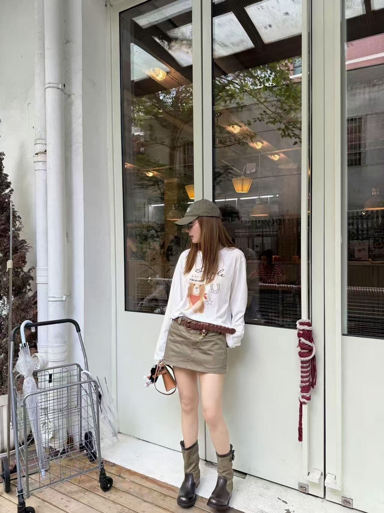 새로운 출처 생방송 품질 긴팔 태양 보호 셔츠 기본 셔츠 개 프린트 상세 이미지 3