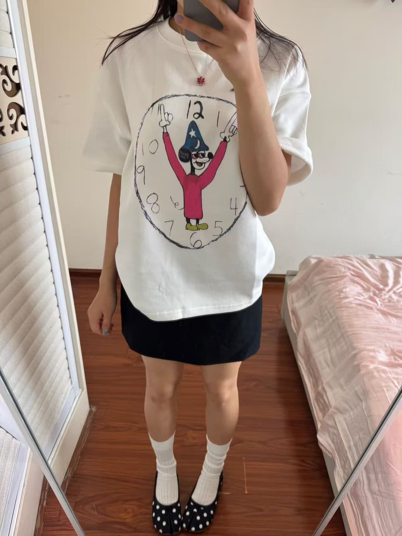 새로운 출처 생방송 품질 이후 패키지 칼라 티셔츠 만화 프린트 맨위 상세 이미지 6