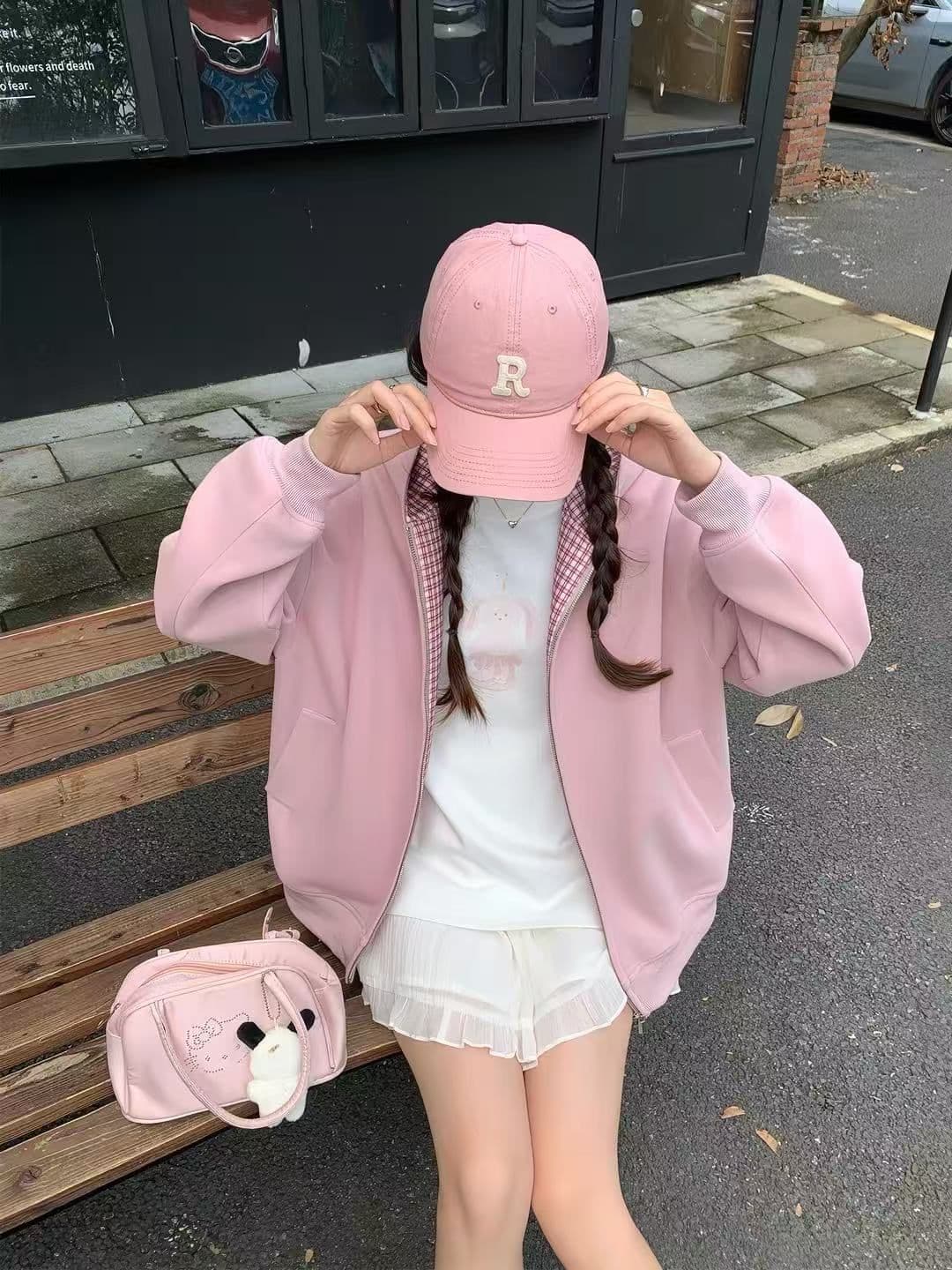 새로운 봄 가을 새로운 이후 패키지 칼라 긴팔 라운드 넥 티셔츠 만화 토끼 프린트 이미지 4