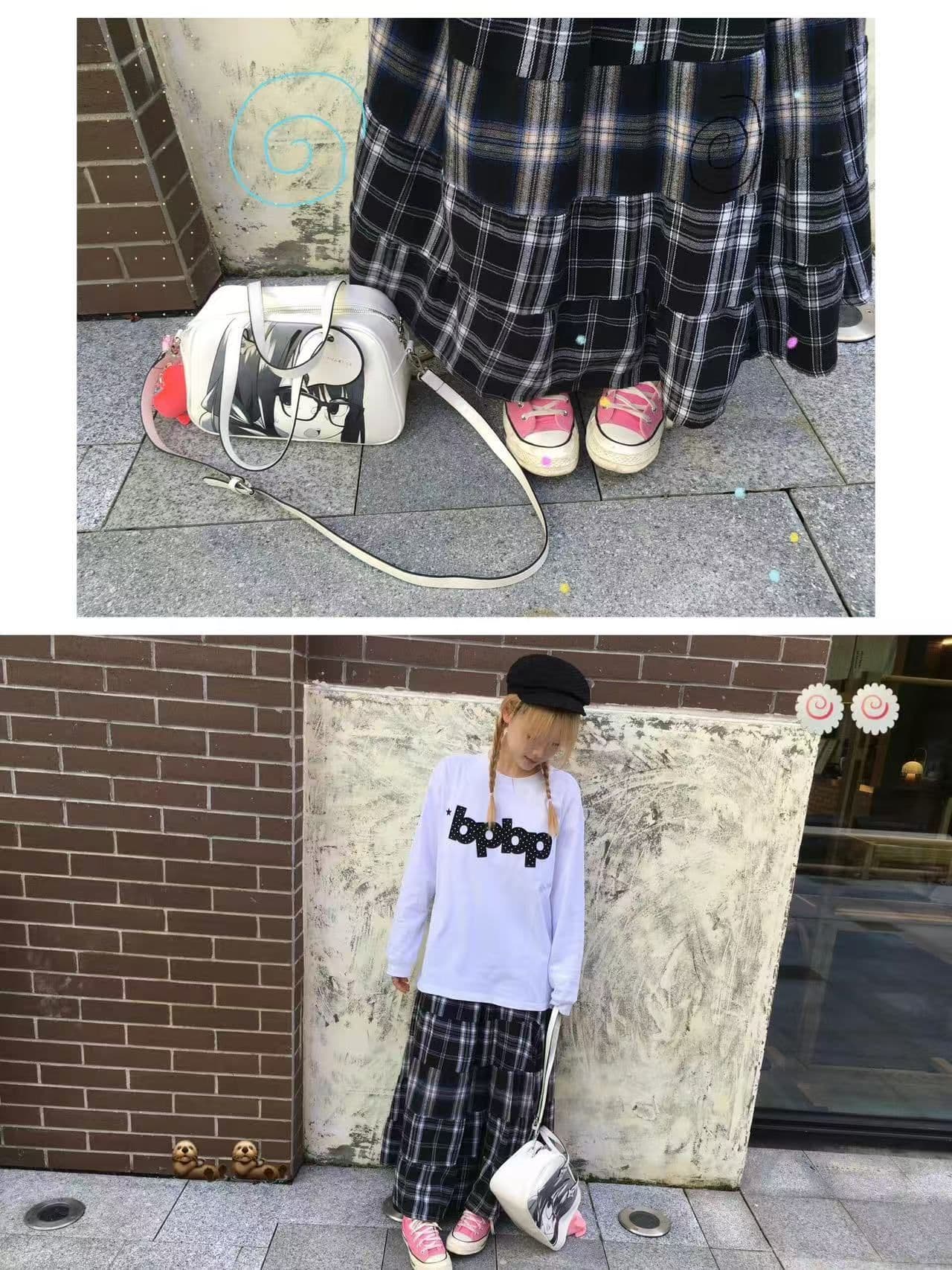 봄 가을 새로운 이후 패키지 칼라 긴팔 라운드 넥 도트 무늬 알파벳 프린트 상세 이미지 9