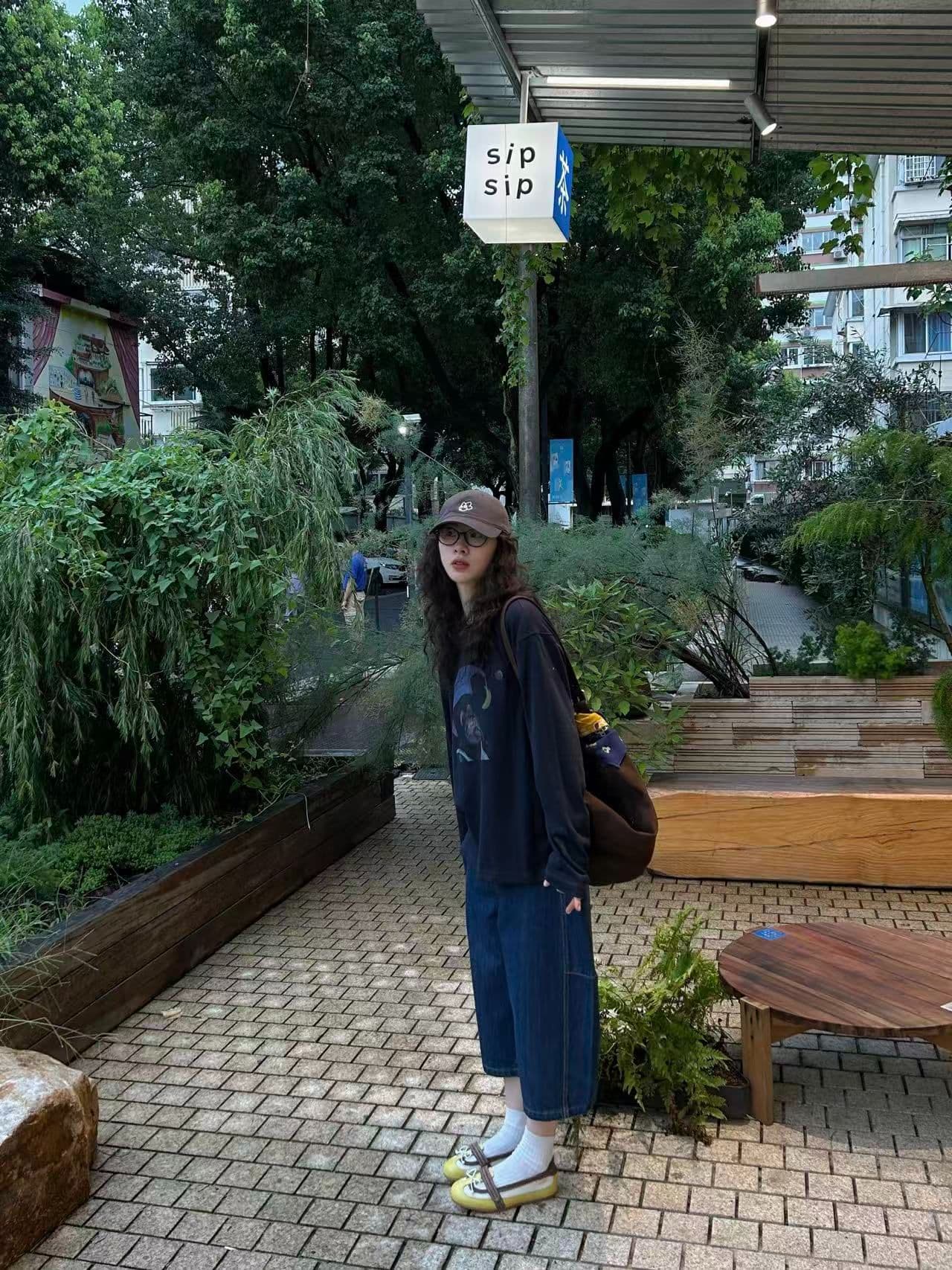 봄 가을 새로운 이후 패키지 칼라 긴팔 라운드 넥 티셔츠 원숭이 프린트 맨위 이미지 4