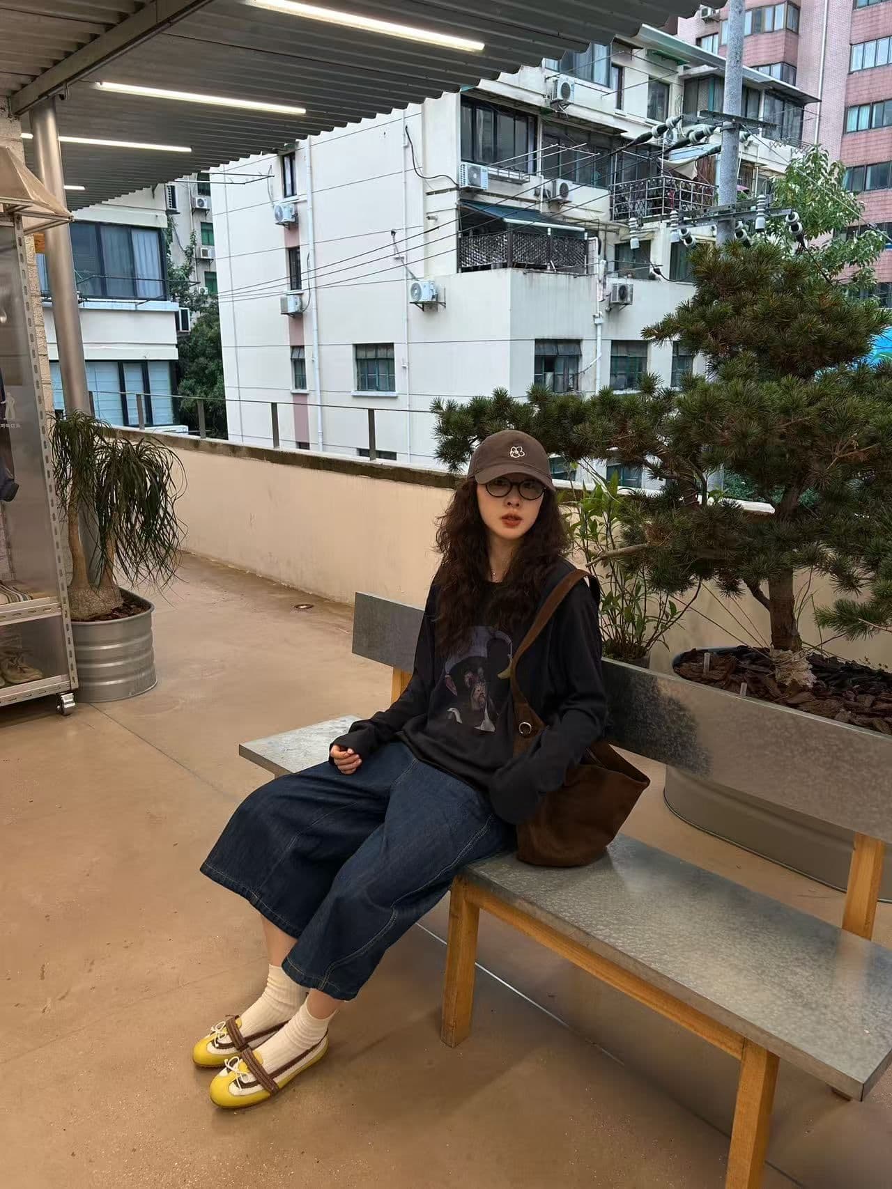 봄 가을 새로운 이후 패키지 칼라 긴팔 라운드 넥 티셔츠 원숭이 프린트 맨위 상세 이미지 5
