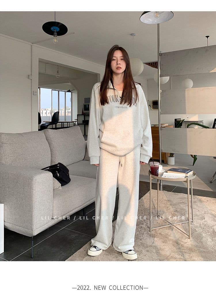 새로운 특별 빅 사이즈 300 근 자수 알파벳 터틀넥 지퍼 polo 후드티 여성 상세 이미지 16