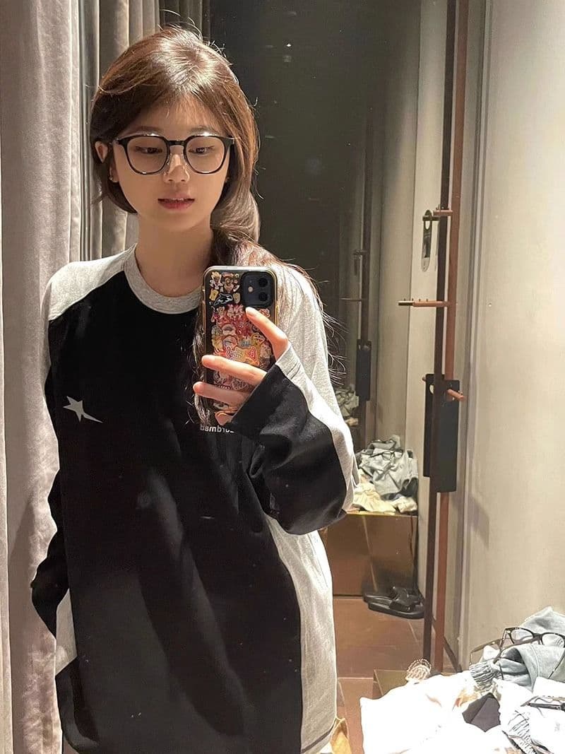 새로운 프린트 이후 패키지 칼라 200 kg 특별 빅 사이즈 아메리칸 배색 후드티 이미지 3
