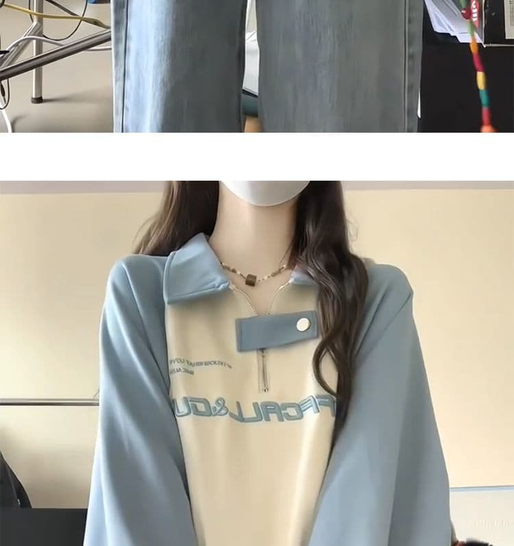 새로운 자수 얇은 스타일 300 근 특별 빅 사이즈 학원 스타일 여성 후드티 상세 이미지 8
