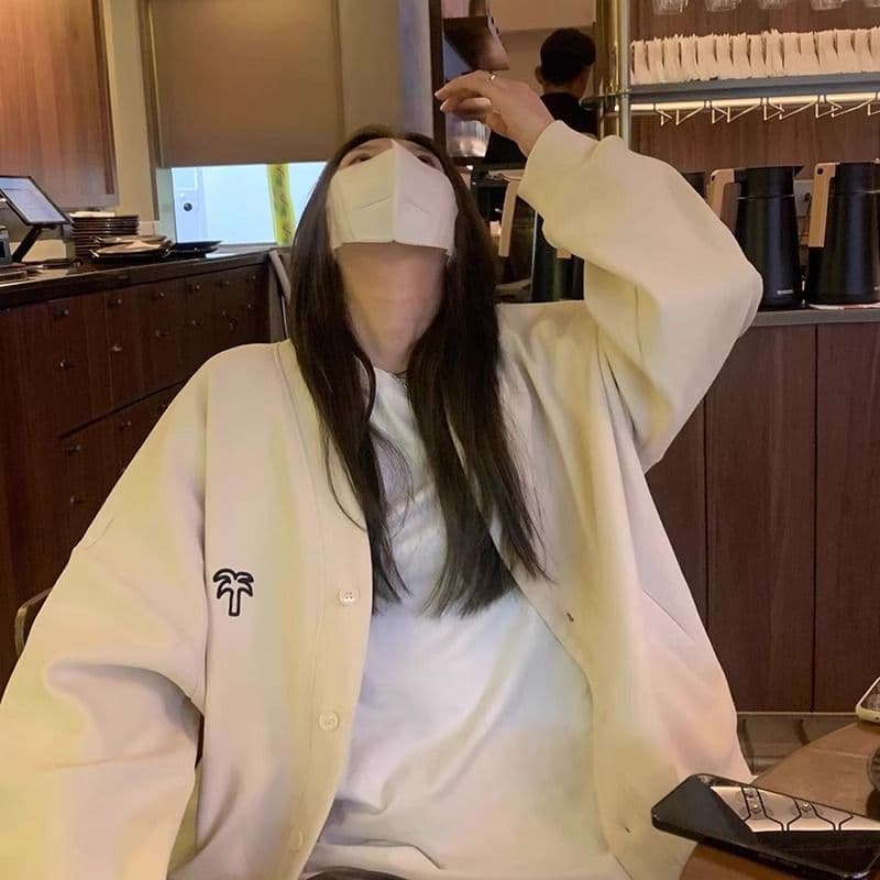 새로운 자수 300 근 특별 빅 사이즈 느긋한 바람 재킷 이미지 3