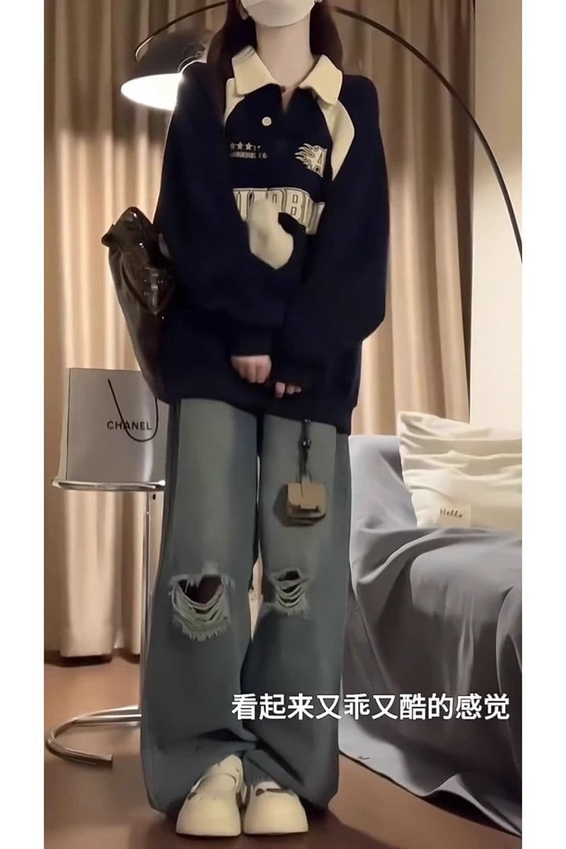 새로운 프린트 300 근 특별 빅 사이즈 학원 스타일 후드티 상세 이미지 3