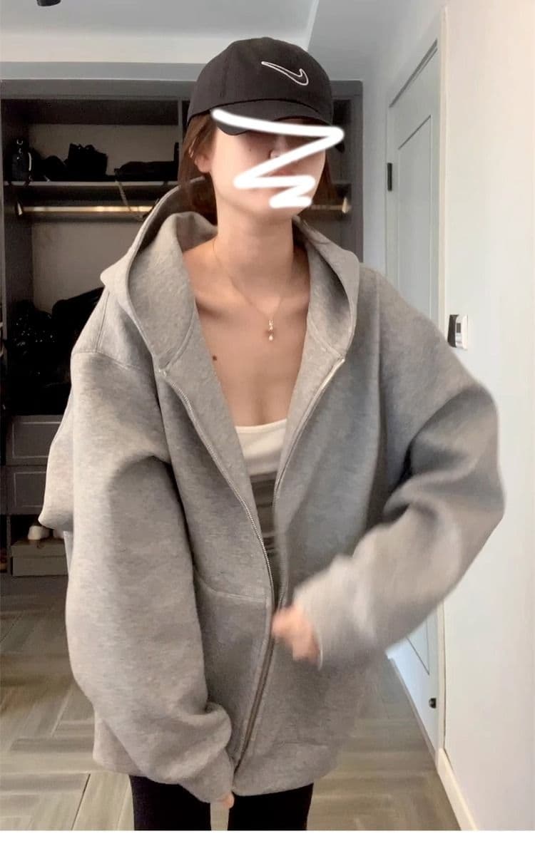새로운 인사이드 펌프 이중층 모자 300 근 특별 빅 사이즈 후드티 상세 이미지 2