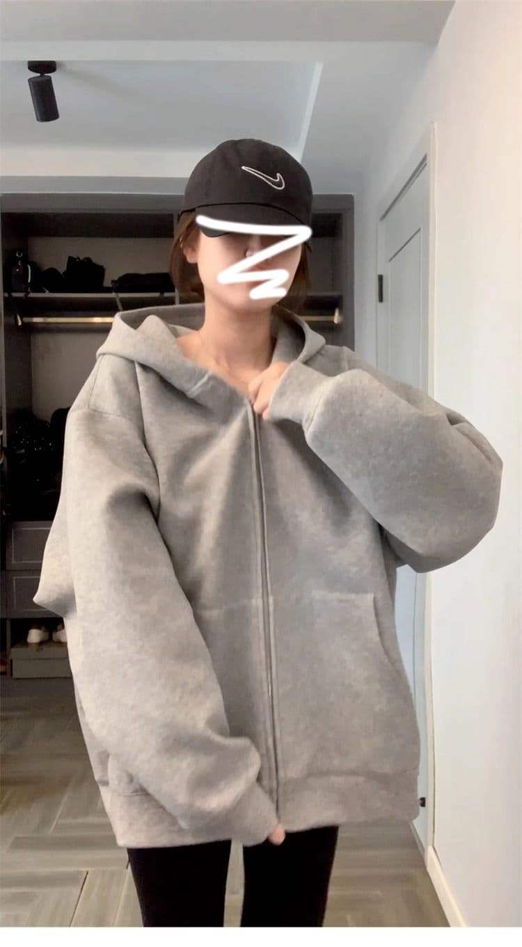 새로운 인사이드 펌프 이중층 모자 300 근 특별 빅 사이즈 후드티 상세 이미지 3