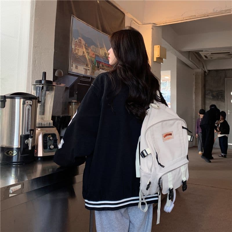 새로운 원본 데님 원단 플러스 네리 데님 재킷 자수 야구 유니폼 재킷 여자 상세 이미지 31
