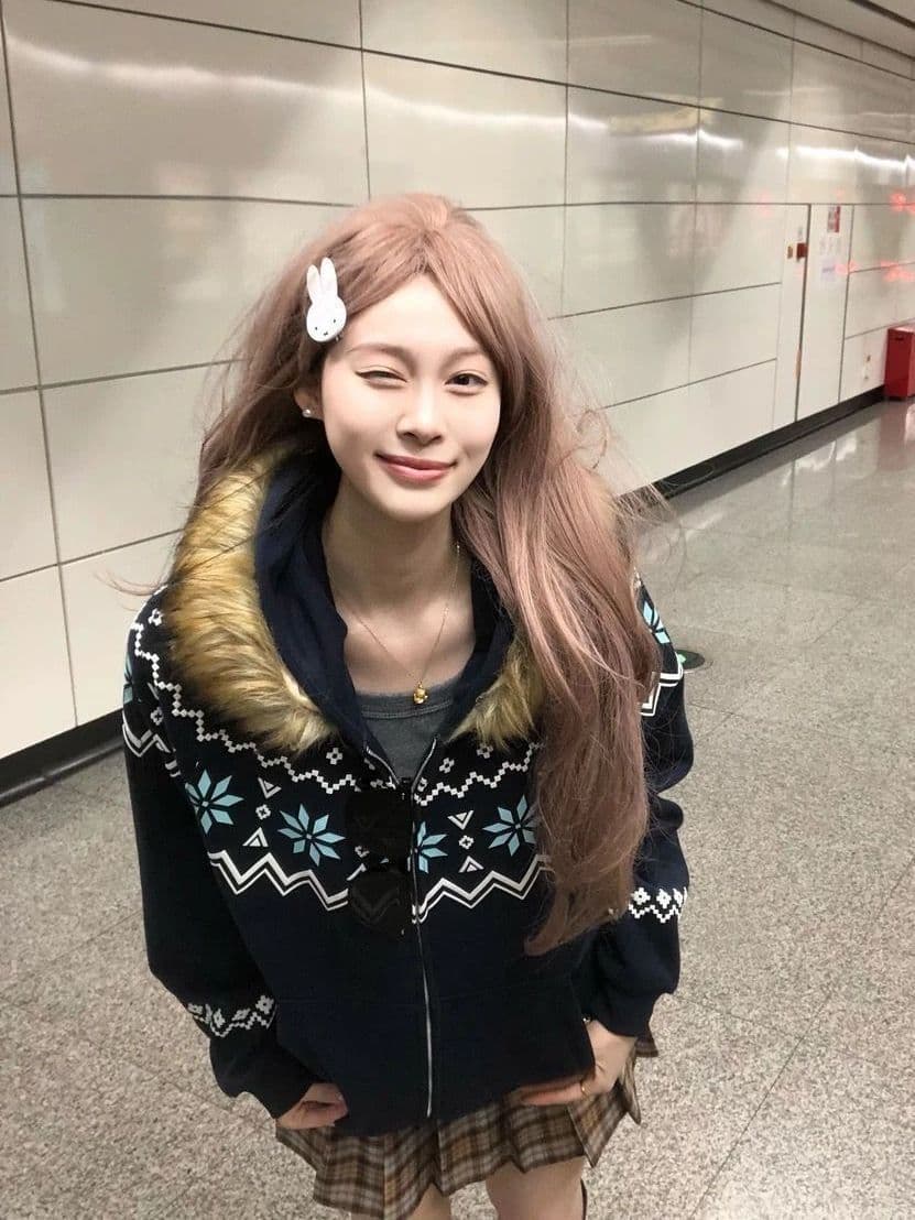 새로운 칼라 수 있습니다. 해체 모피 칼라 후드 티 스웨터 여자 가을 겨울 루즈핏 다용도 카디건 코트 상세 이미지 5