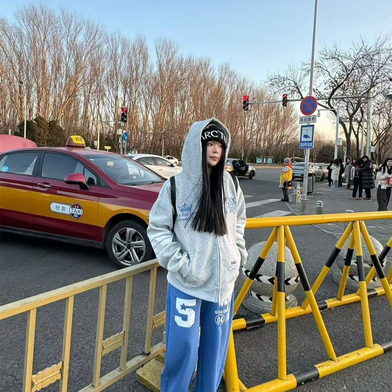 새로운 얇은 두꺼움 원본 솜씨 있음 언더 이후 패키지 모자 패치워크 지퍼 인사이드 펌프 솜씨 자수 이미지 3