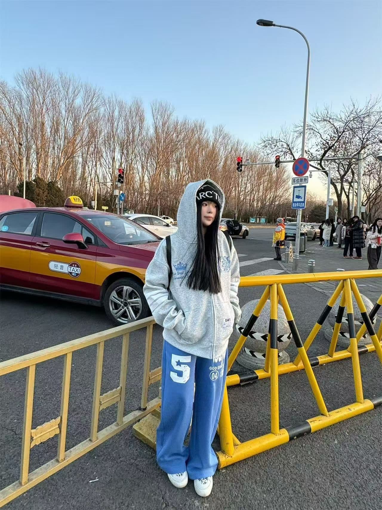 새로운 얇은 두꺼움 원본 솜씨 있음 언더 이후 패키지 모자 패치워크 지퍼 인사이드 펌프 솜씨 자수 상세 이미지 3