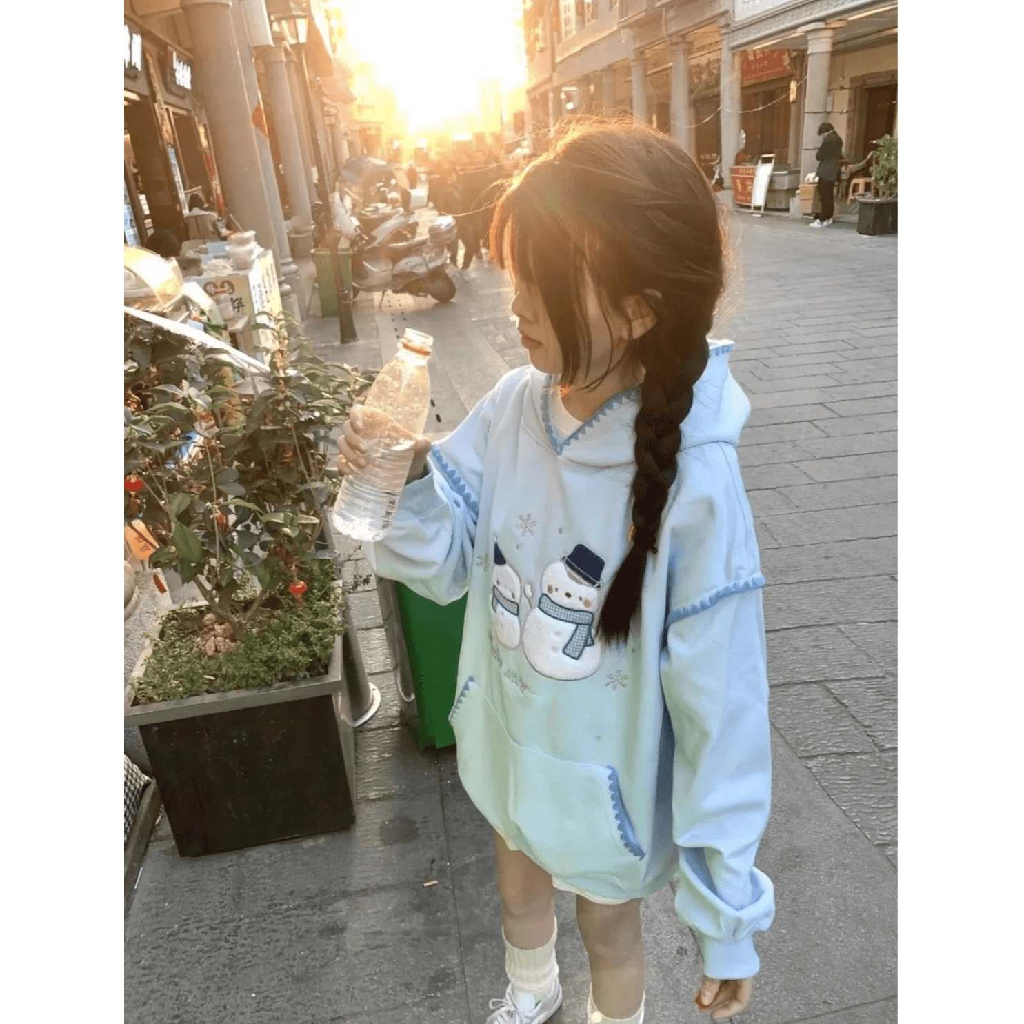 새로운 얇은 두꺼움 원본 명중 조개 솜씨 자수 후드 디자인 센스 후드티 상세 이미지 6
