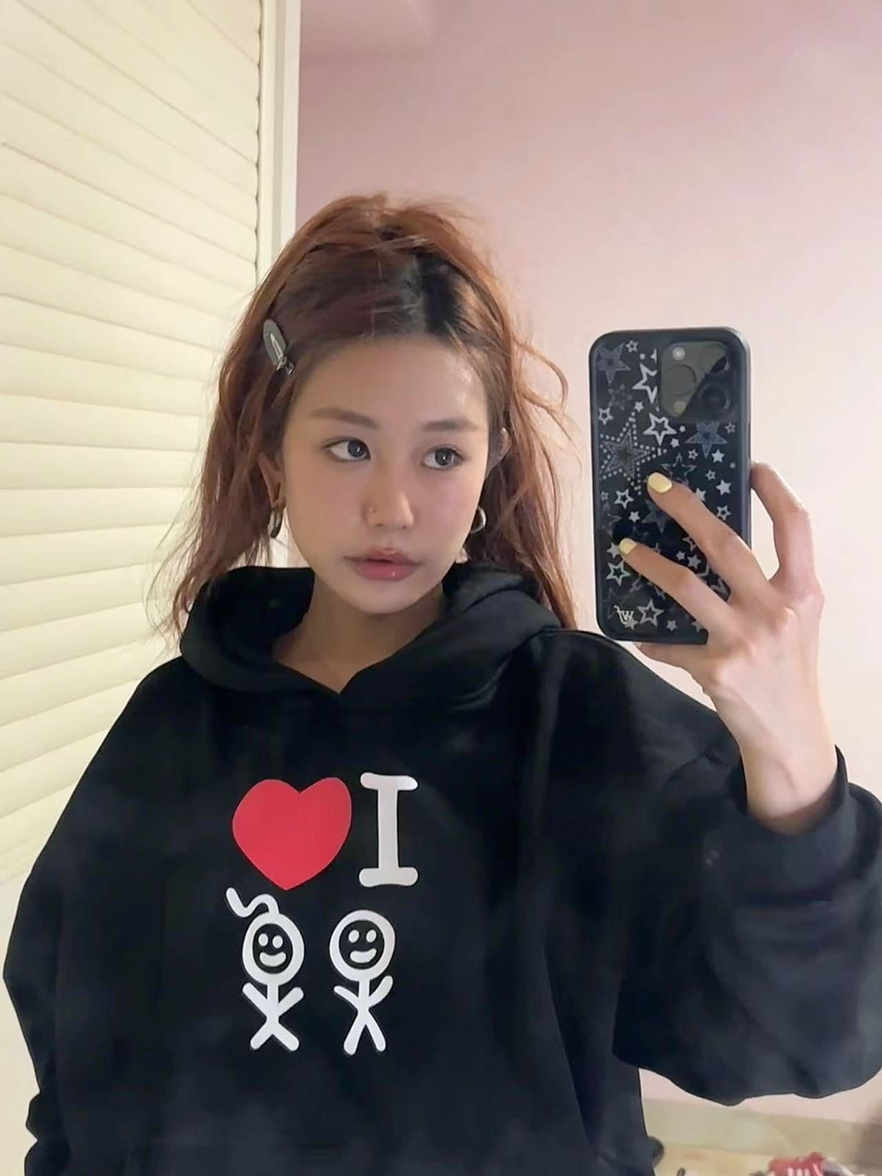 새로운 생방송 품질 결합 된 얇은 스타일 은 여우 플러시 털이 있는 후드 하트 알파벳 상세 이미지 5