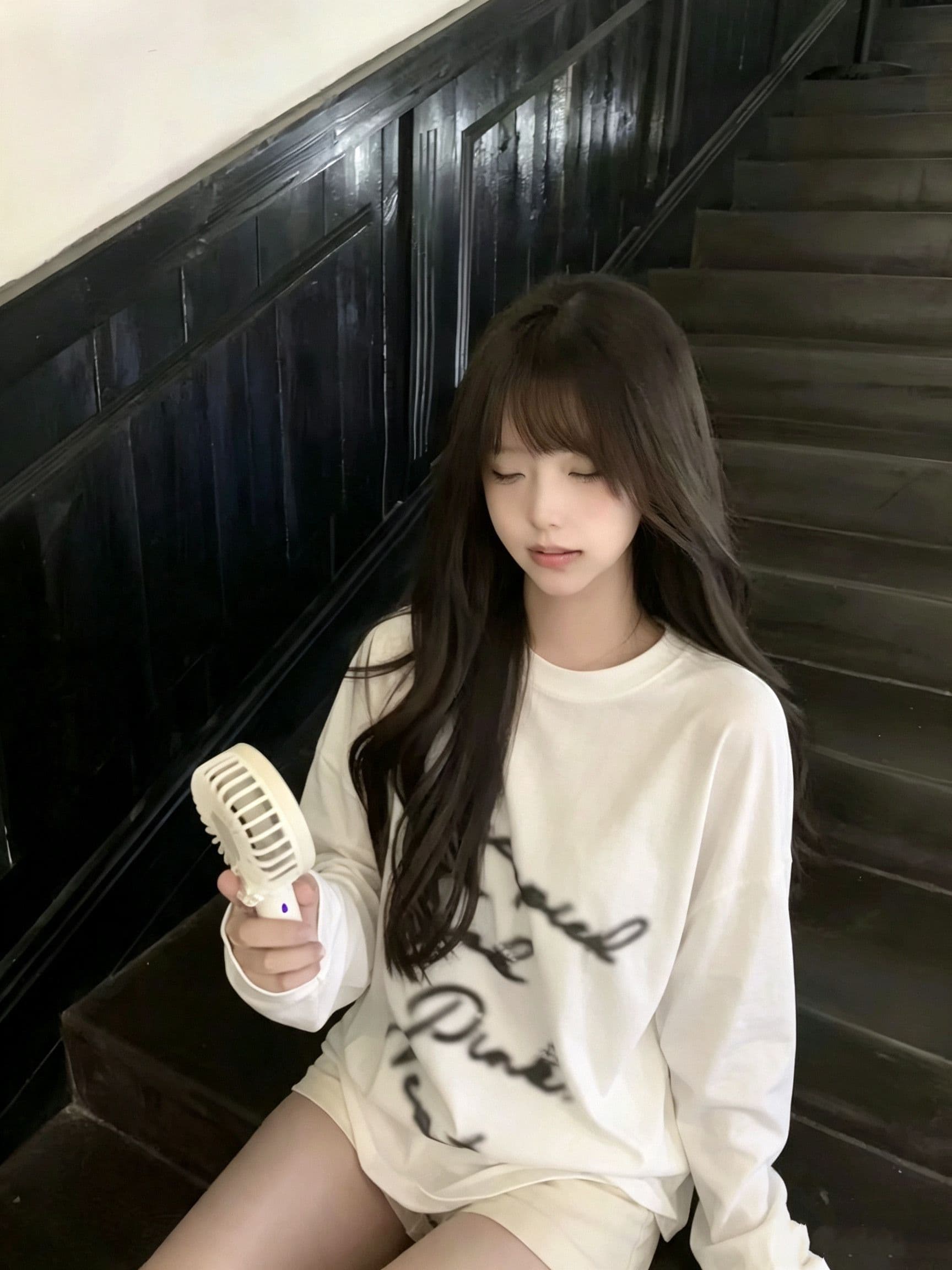봄 가을 새로운 이후 패키지 칼라 긴팔 라운드 넥 티셔츠 알파벳 프린트 맨위 상세 이미지 4