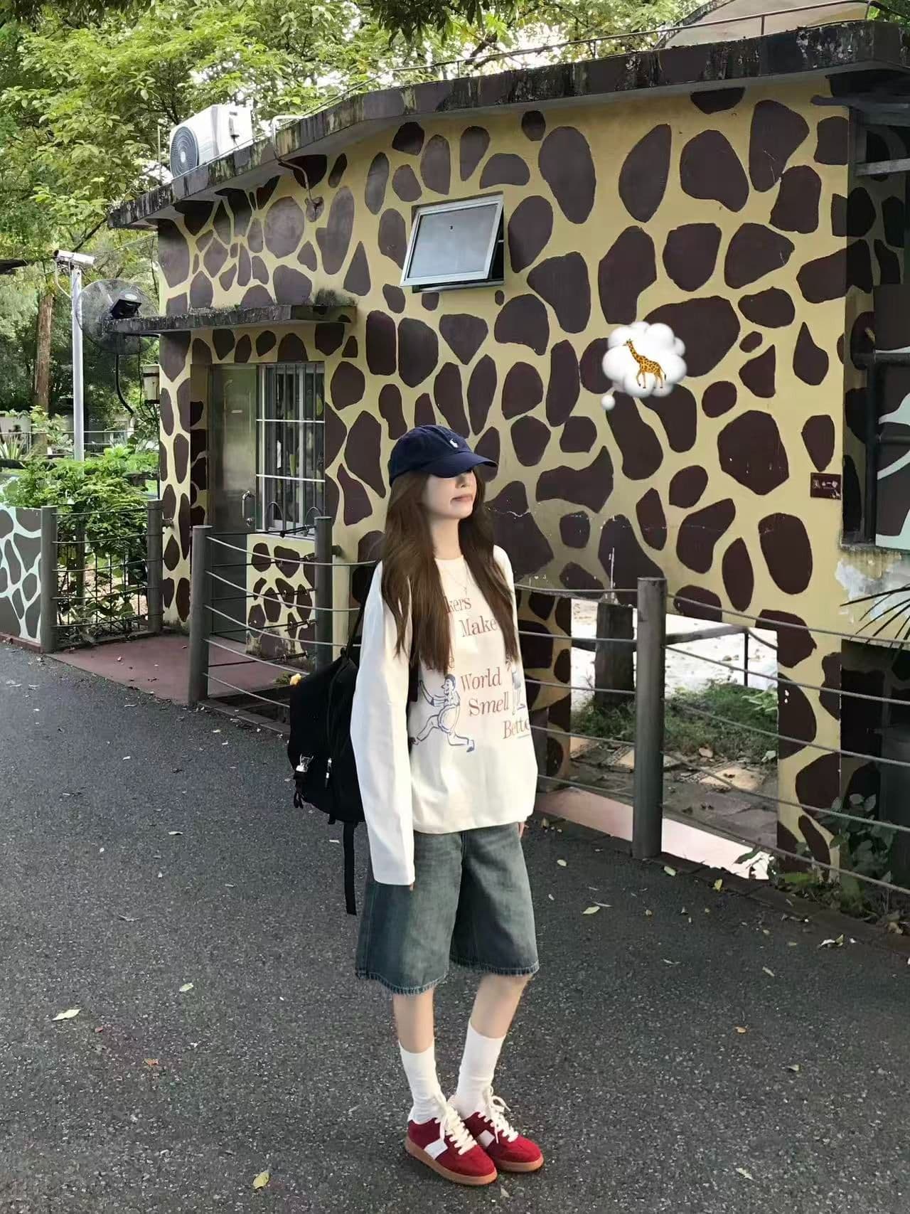 봄 가을 새로운 이후 패키지 칼라 긴팔 라운드 넥 티셔츠 만화 알파벳 프린트 상세 이미지 2
