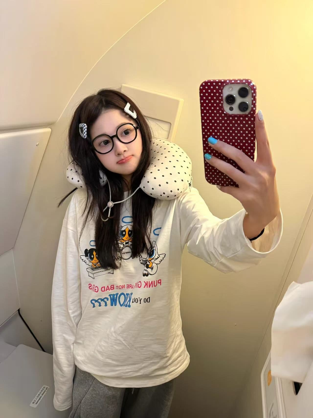 봄 가을 새로운 230 크 빗질하다 닫기 100 이후 패키지 칼라 긴팔 라운드 넥 티셔츠 만화 프린트 맨위 상세 이미지 5
