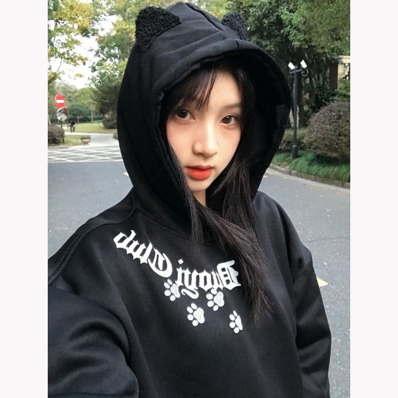새로운 복잡한 은 여우 플러시 플리스 귀 레이스 자수 원본 솜씨 상세 이미지 6