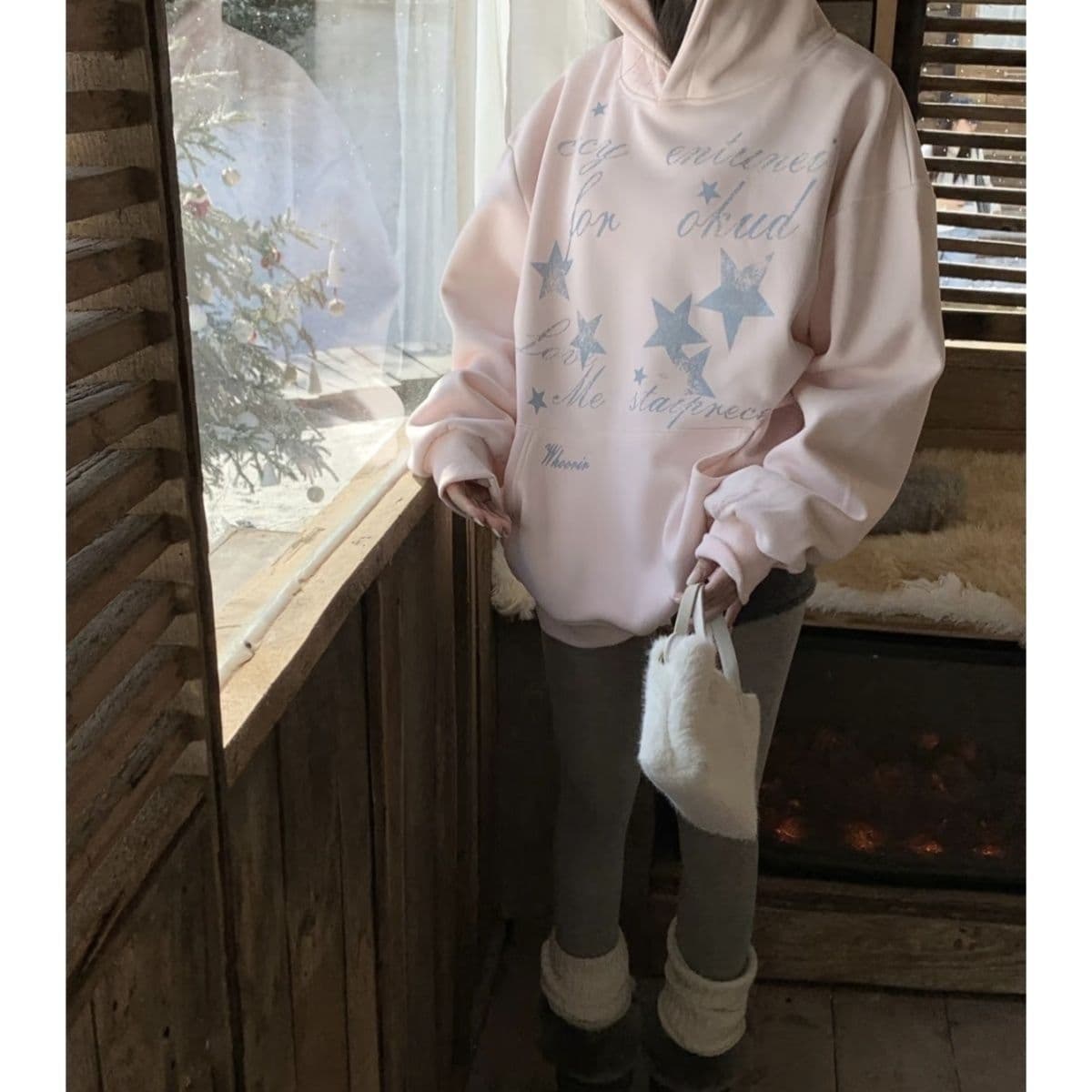 새로운 복잡한 은 여우 플러시 패키지 어깨 칼라 고무 인쇄 아니요 크래킹 하지 말라. 떨어지는 것은 아닙니다 화이트 멤브레인 인쇄 이미지 3