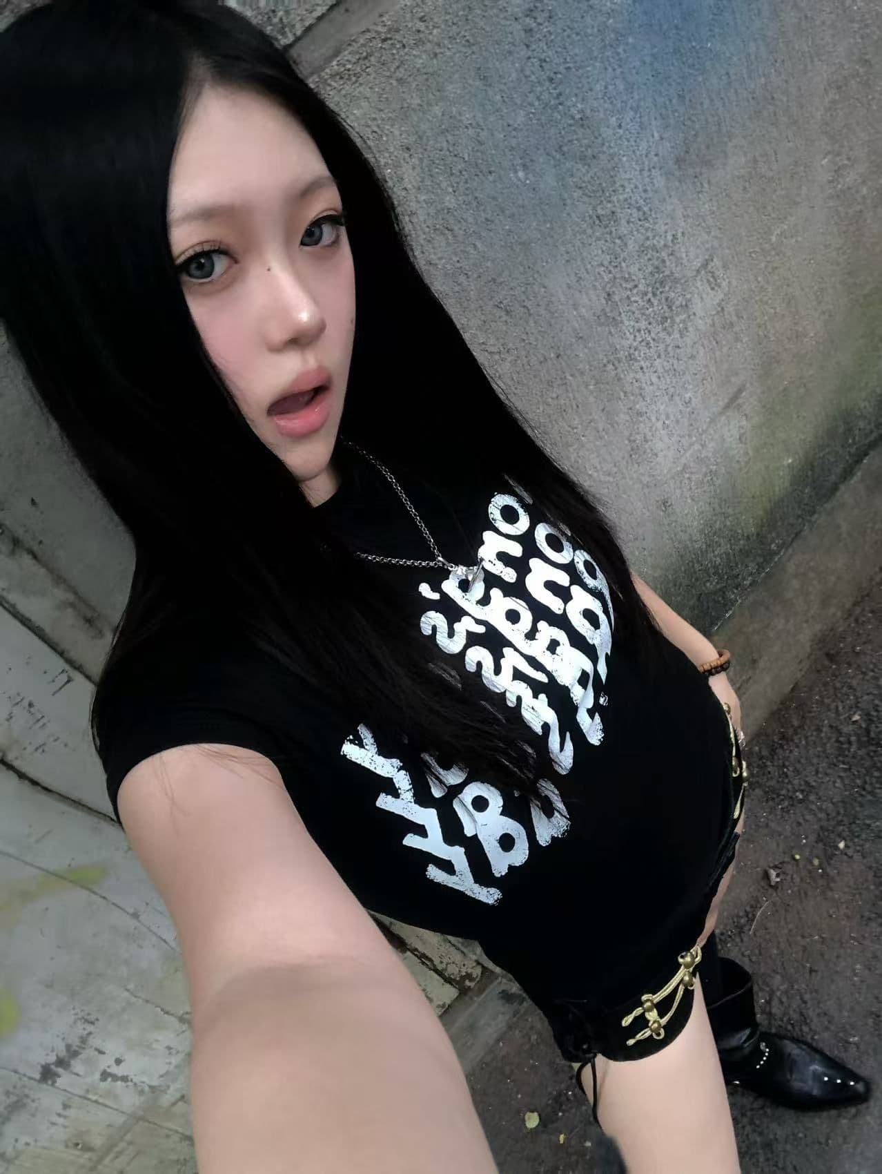 새로운 출처 생방송 품질 이후 패키지 칼라 신축성 몸매 가꾸기 알파벳 프린트 상세 이미지 6