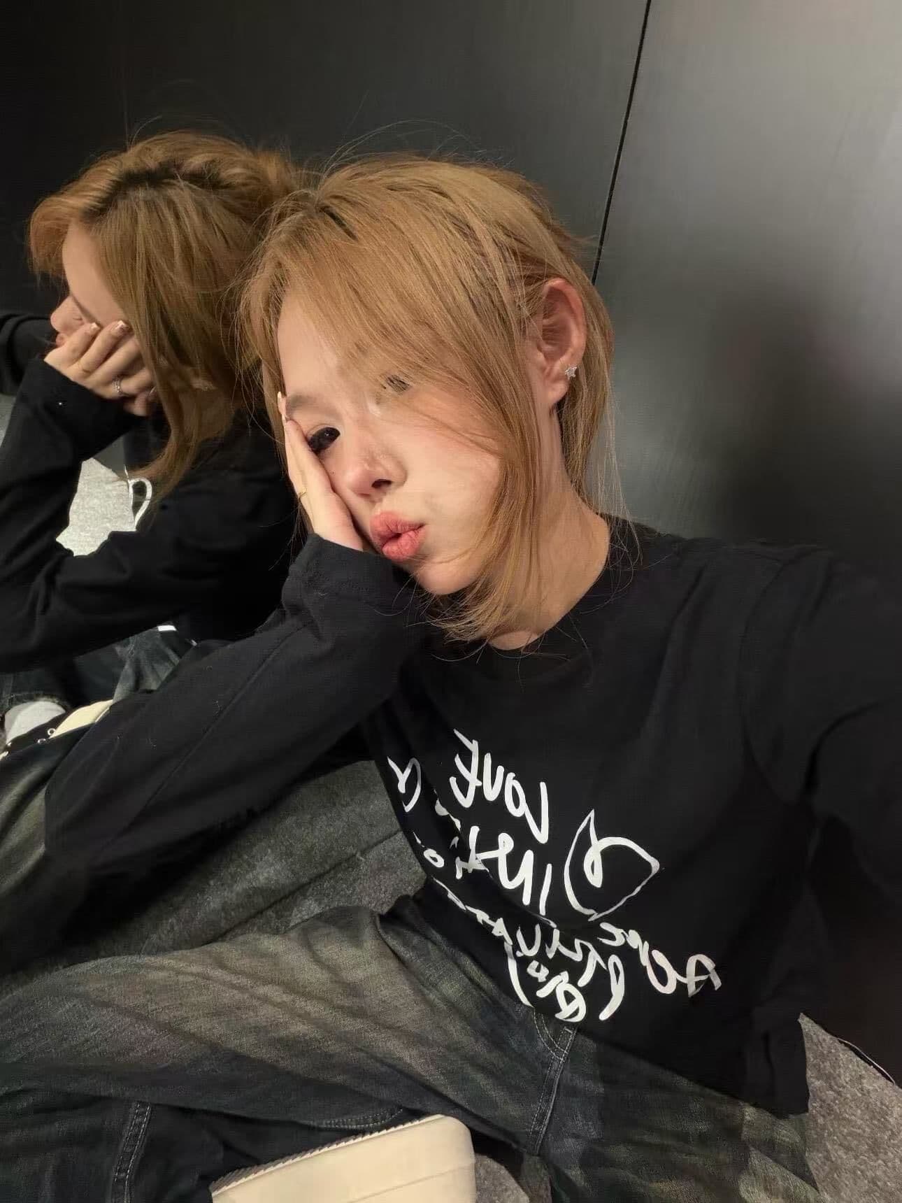 봄 가을 새로운 이후 패키지 칼라 긴팔 라운드 넥 티셔츠 알파벳 프린트 맨위 상세 이미지 7