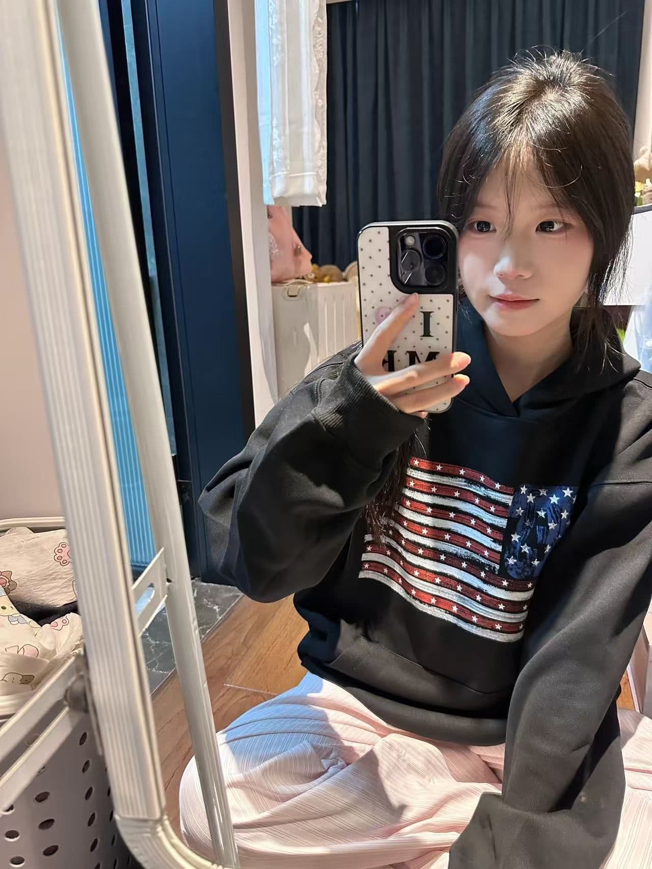 새로운 생방송 품질 복합 얇은 스타일 은 여우 플러시 털이 있는 후드 배너 알파벳 상세 이미지 3