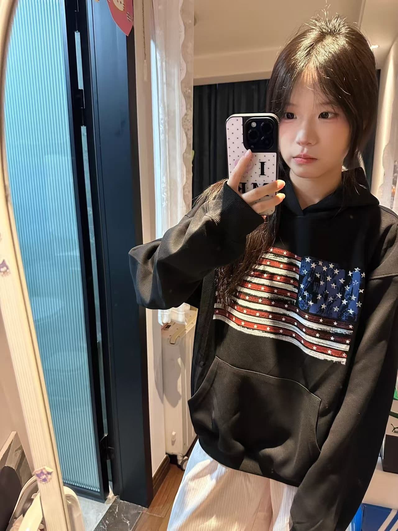 새로운 생방송 품질 복합 얇은 스타일 은 여우 플러시 털이 있는 후드 배너 알파벳 상세 이미지 5