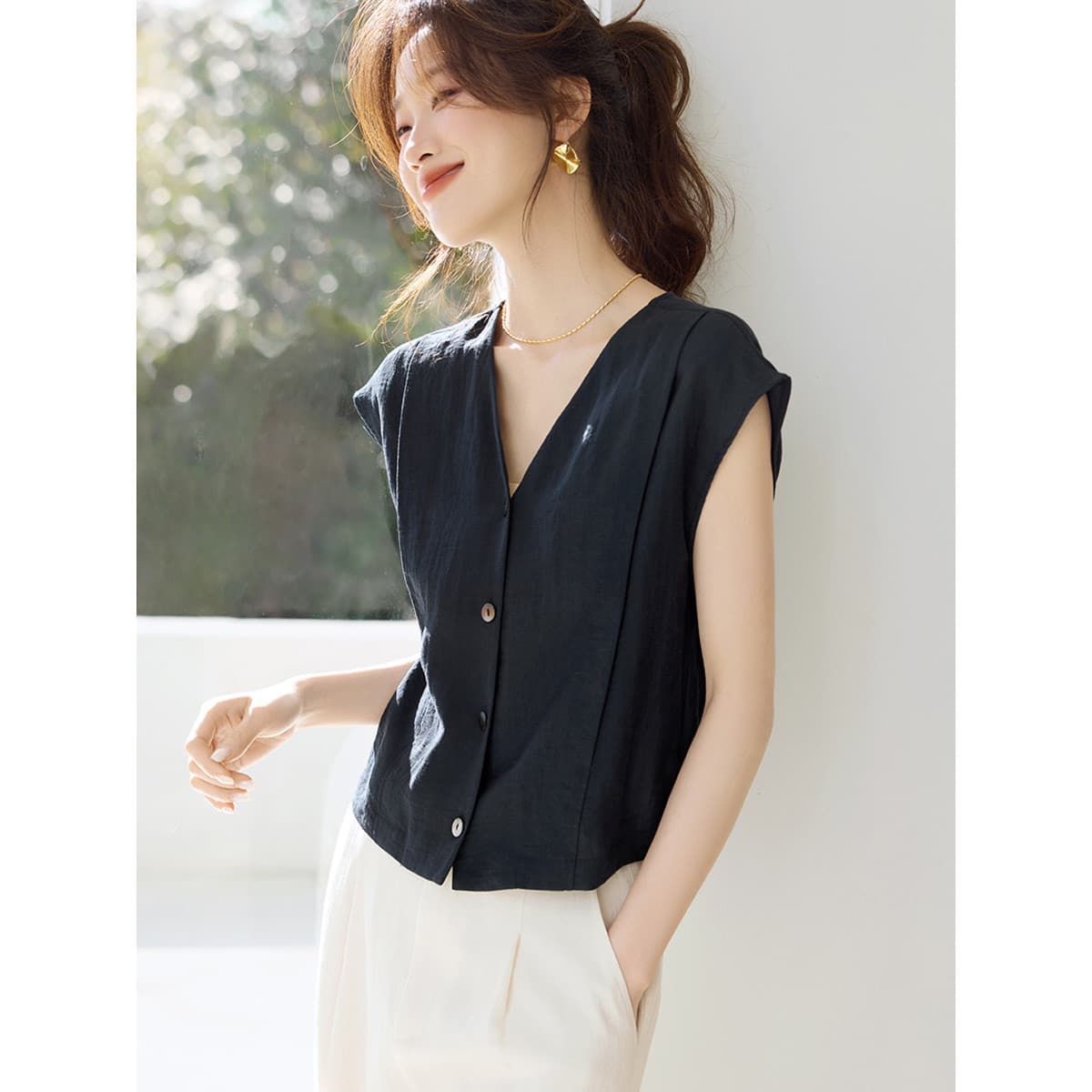 26 새로운 디자인 센스 품격 출퇴근 셔츠 이미지 5