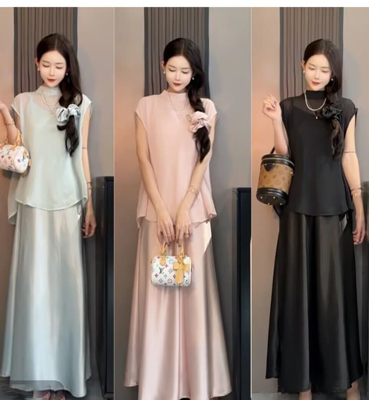 실사 지금 2026 여름 패션 품격 세련된 루즈핏 빅 사이즈 임산부 세트 상세 이미지 5