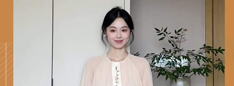 실사 지금 2026 여름 드레스 코디 새로운 중식 감기 센스 자수 맨위 슬립 드레스 아름다운 세트 상세 이미지 23