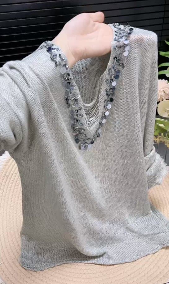 빅 사이즈 빛 요리 한 바람 프랑스식 맨위 여성 봄 디자인 센스 새로운 Chic 고유 한 슈퍼 잘 생긴 작은 대중 긴팔 맨위