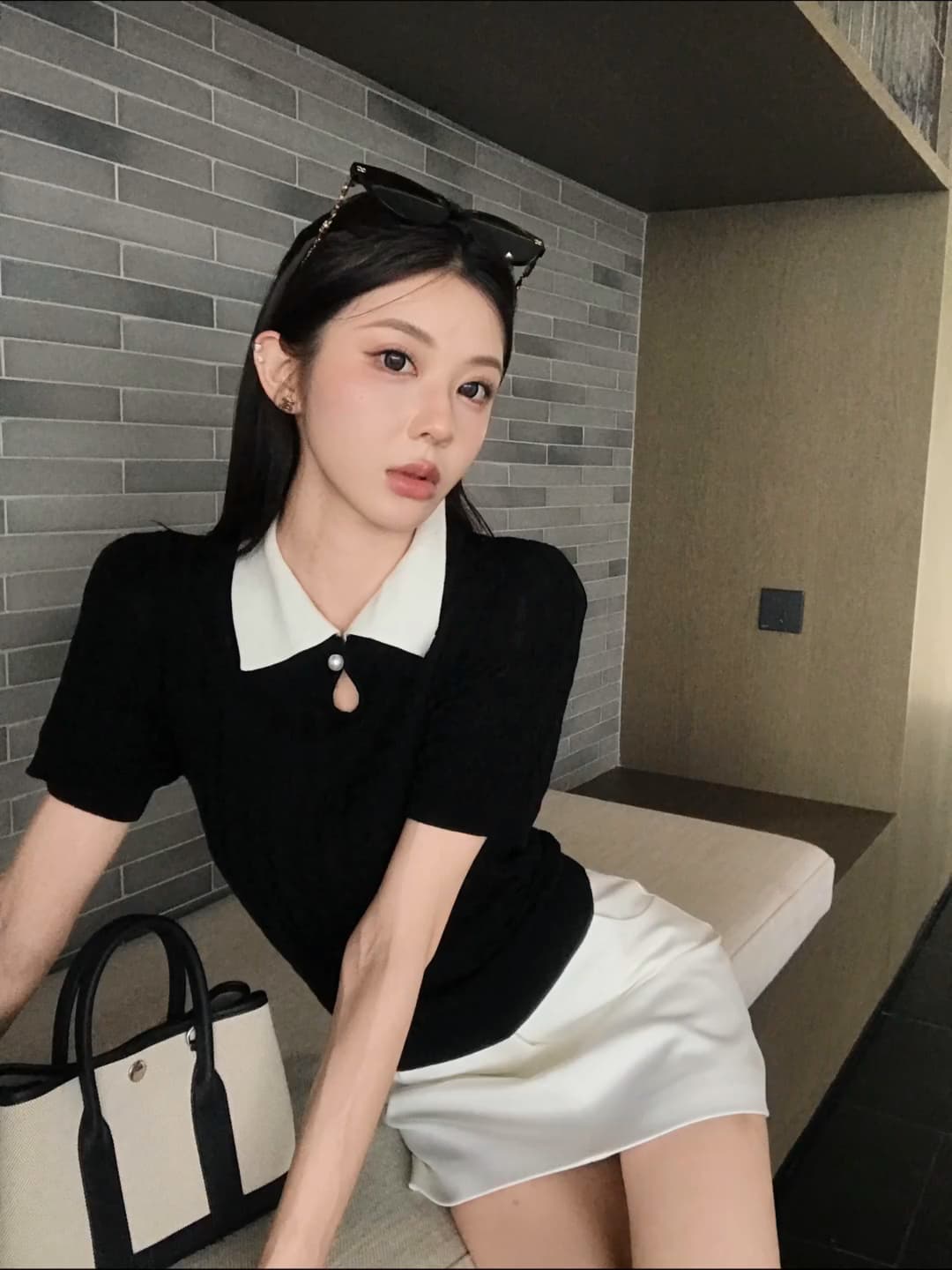 린 천 입력 버릇 새로운 품격 슬림해 보이는 연령 감소 캐주얼 고급 센스 운동 바람 패션 세트 상세 이미지 3