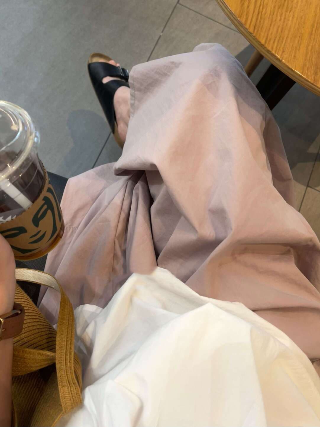 한 부서 출퇴근 품격 도루 센스 와이드 레그 팬츠 봄 여름 루즈핏 느긋한 바람 9부 바지 미니멀리즘 다용도 캐주얼 바지 이미지 2