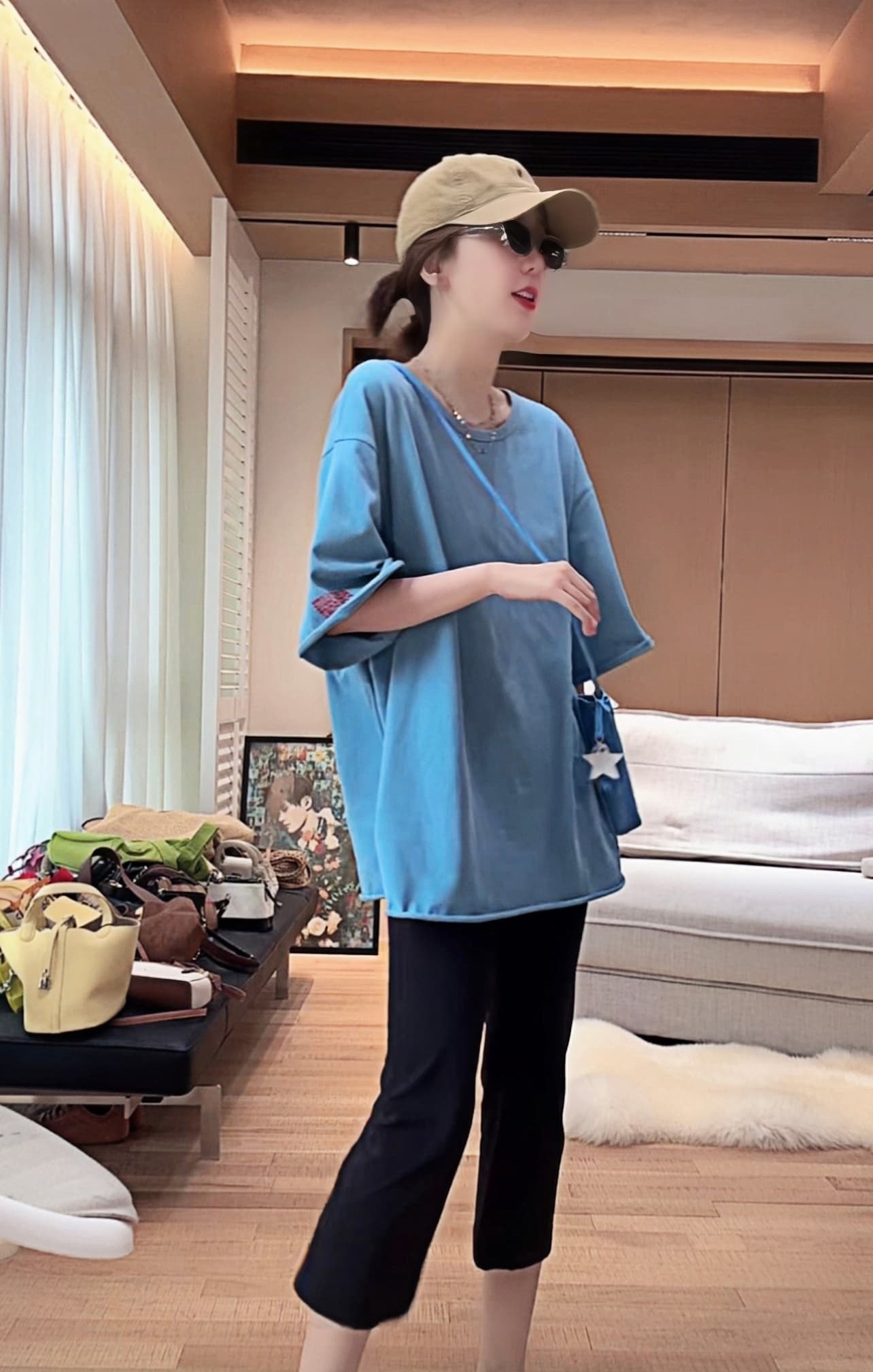 여름 반팔 티셔츠 여성 박하 여름 반소매 루즈핏 외국 가스 슬림해 보이는 패션 다용도 상세 이미지 2