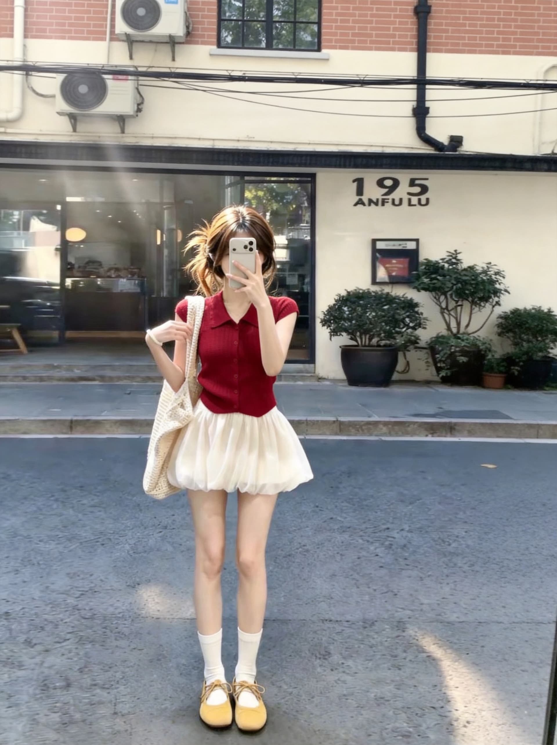2026 새로운 작은 키 빨간색 맨위 여성 여름 꽃밭 치마 세트 한 부서 그레이트 통해보기 가져 가라. 전체 집합 이미지 2
