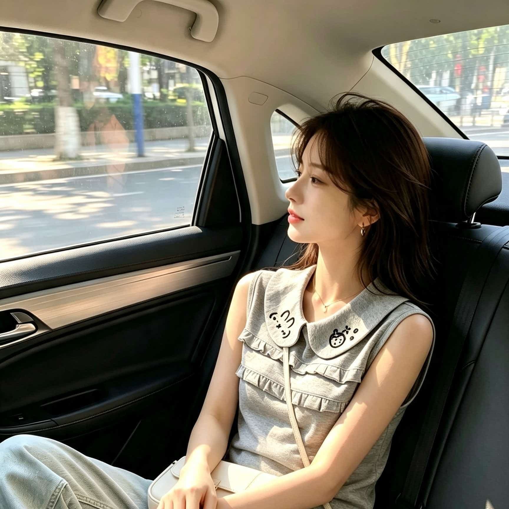 한 부서 작은 키 회색 베이비 칼라 프릴 캐미솔 2026 여름 튀김 거리 고유 한 아름다운 맨위 상세 이미지 5