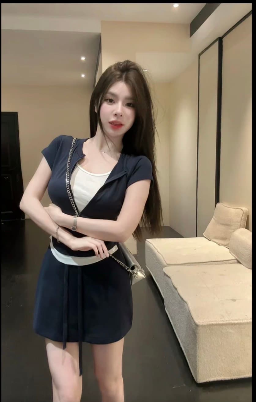 2026 여름 새로운 한 부서 디자인 센스 몸매 가꾸기 페이크 레이어드 세트 티셔츠 세트 이미지 3