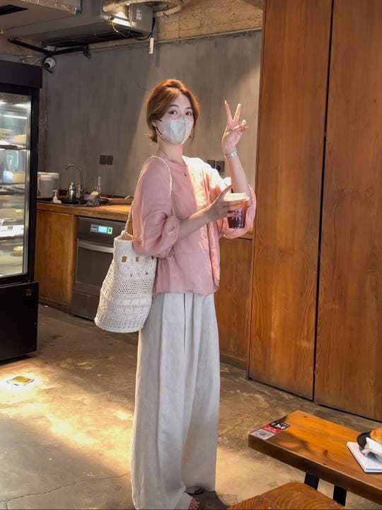 2026 이른 가을 새로운 한 부서 느긋한 느슨함 센스 미니멀리즘 7부 소매 자외선 차단 맨위 이미지 2