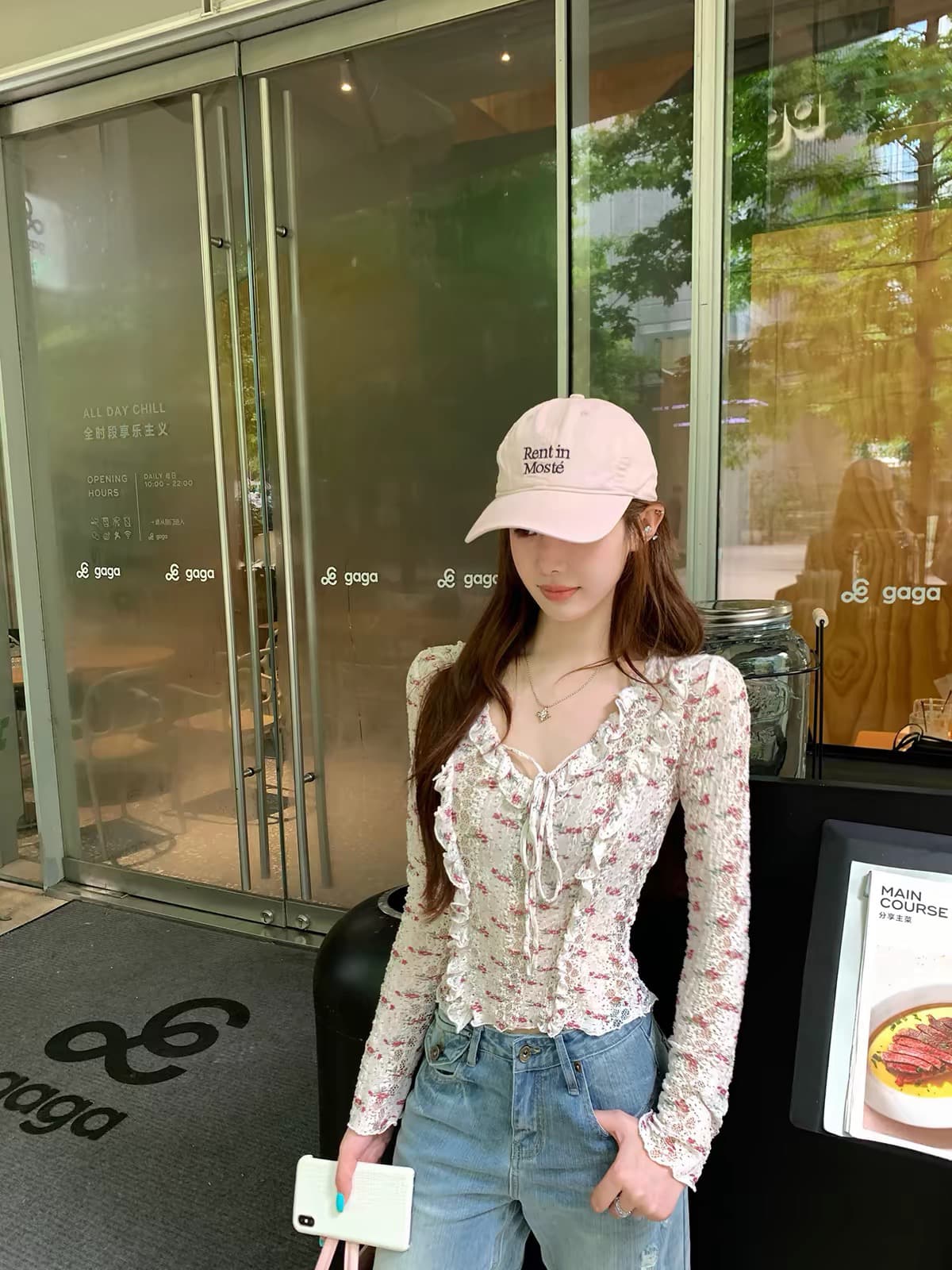 2026 전원 낭만주의 연꽃 잎 레이스 패치워크 홀로우 아웃 작은 셔츠 여성 가을 새로운 자외선 차단 허리 수축 맨위 이미지 3